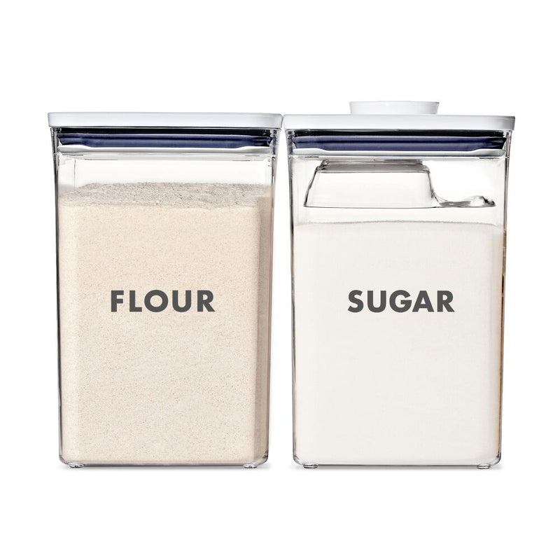 2-Piece Prelabeled POP Container Set with Scoop R1