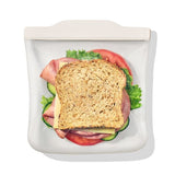 Silicone Reusable Bag - Sandwich Bag (28 oz) - Oat X9