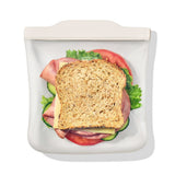 Silicone Reusable Bag - Sandwich Bag (28 oz) - Oat X9