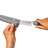 5 in Serrated Utility Knife with Locking Sheath W5