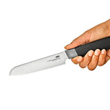 5 in Serrated Utility Knife with Locking Sheath W5