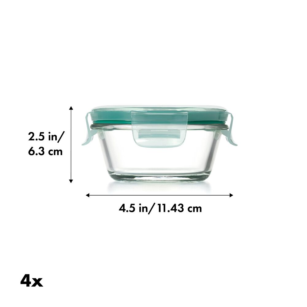 Smart Seal 8-Piece1 Cup Glass Round Container Set U8