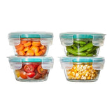 Smart Seal 8-Piece1 Cup Glass Round Container Set U8