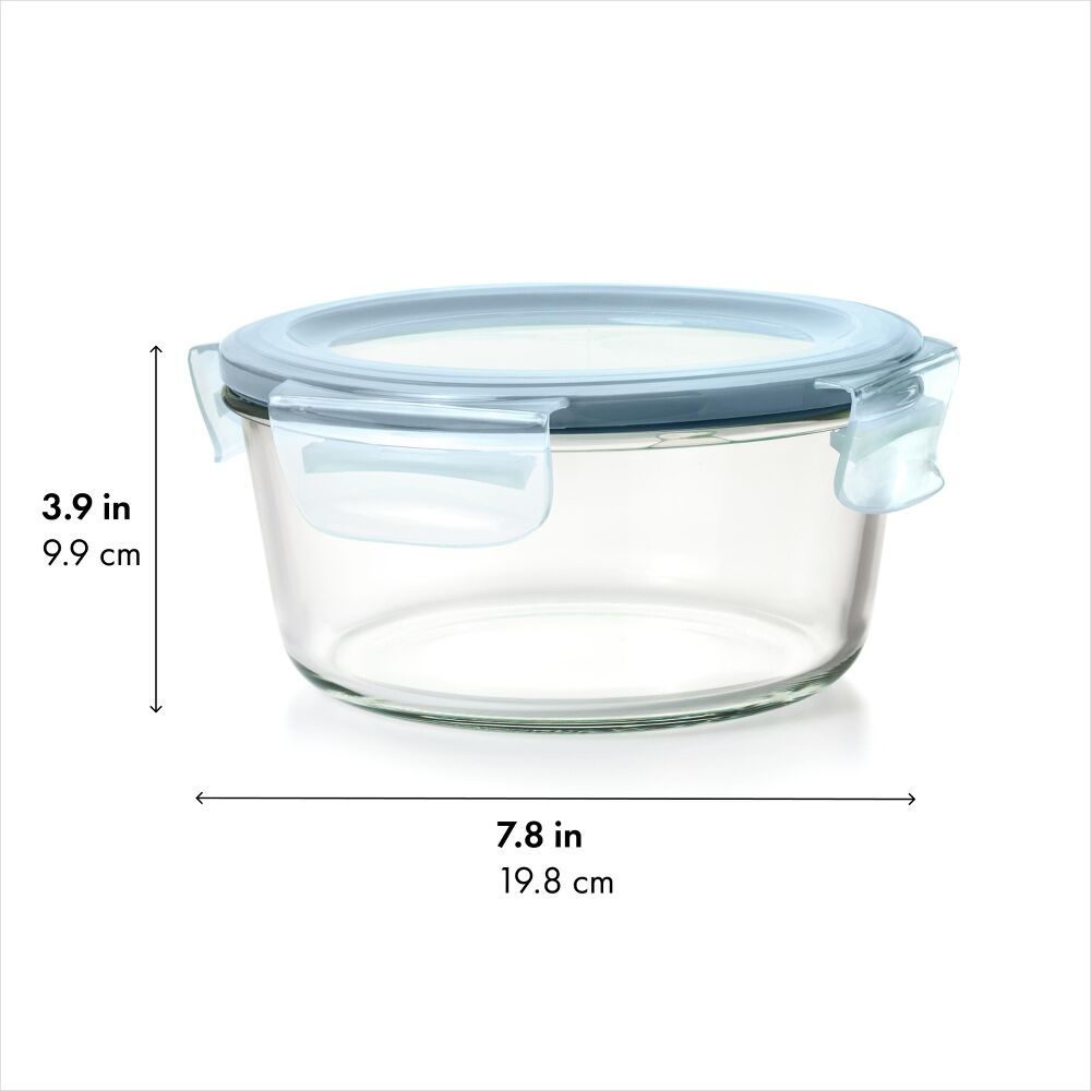 Smart Seal 7-Cup Glass Round Container - Arctic Blue G5