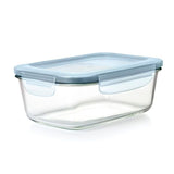 Smart Seal 8-Cup Glass Rectangle Container - Arctic Blue D1