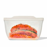 Silicone Reusable Bag - Stand-Up Half Gallon (64 oz) - Oat J4