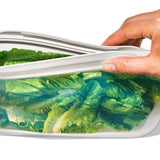 Silicone Reusable Bag - Stand-Up Half Gallon (64 oz) - Oat J4