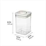 OXO Pet POP Container — Small Square Short — 1.1 Qt/1 L X2