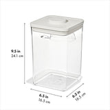OXO Pet POP Container with Scoop — Big Square Medium — 4.4 Qt/4.2 L V3