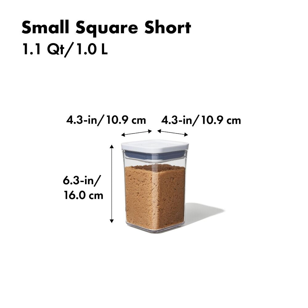 POP Container - Small Square Short (1.1 Qt/1.0 L) C9