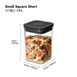 POP Container - Small Square Short (1.1 Qt/1.0 L) C9