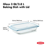 Glass Baking Dish with Lid (3.0 Qt) Y3