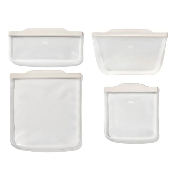 Silicone Bags Bundle - Oat X4