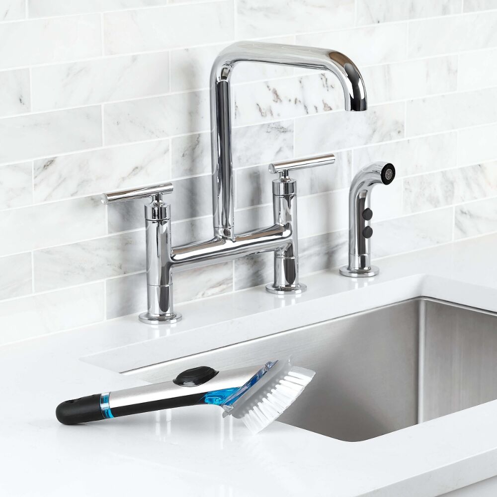 Steel Soap Dispensing Dish Brush Refills L1