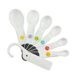 7 Piece Plastic Measuring Spoons - White V8