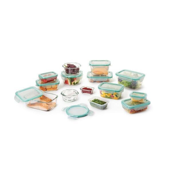 OXO Good Grips 30 Piece Smart Seal Glass & Plastic Container Set B6