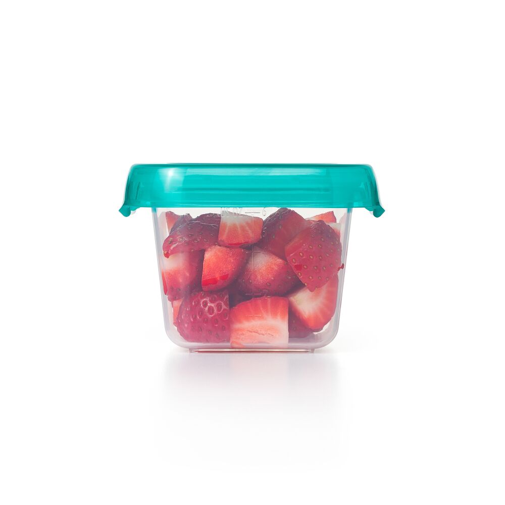 6 oz Baby Blocks™ Plastic Freezer Storage Containers - Tot Teal N0