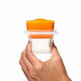 4 oz Baby Blocks™ Silicone Freezer Storage Containers - Tot Teal T8