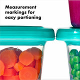 4 oz Baby Blocks™ Silicone Freezer Storage Containers - Tot Teal T8