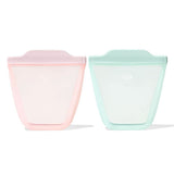 Tot Silicone Reusable Bag - 2-Piece Stand-Up Cup Set M0