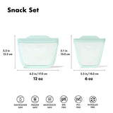 Tot Silicone Reusable Bag - 2-Piece Stand-Up Cup Set M0