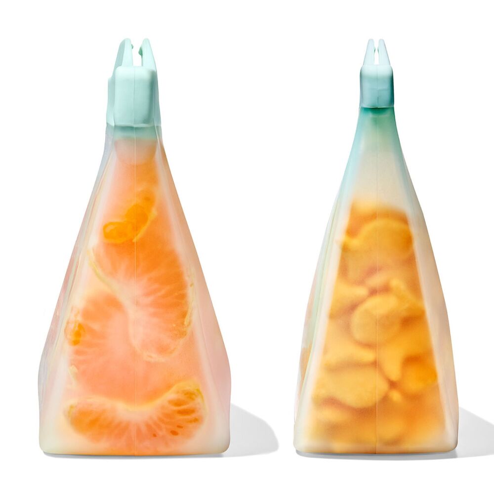 Tot Silicone Reusable Bag - 2-Piece Stand-Up Cup Set M0