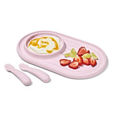 Textured Suction Plate & Spoons Set – 3-Piece H8