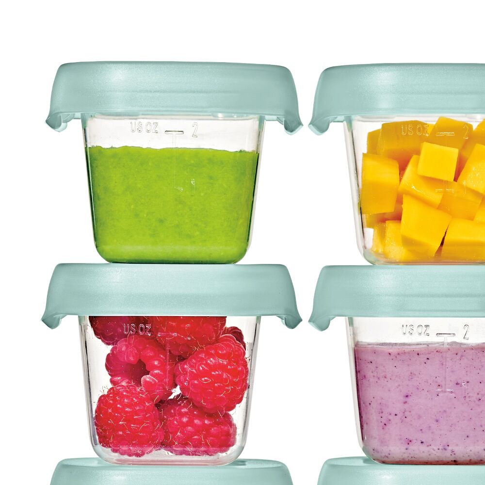 Baby Blocks Food Storage Containers (2 oz) - Opal L4