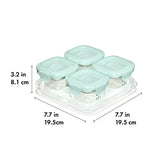 Glass Baby Blocks Food Storage Containers (4 oz) - Opal D6