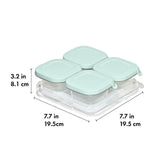 Silicone Baby Blocks Food Storage Containers (4 oz) - Opal K1