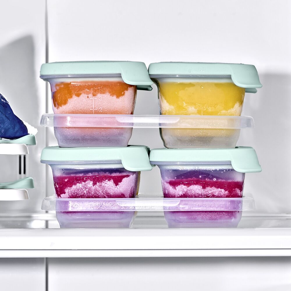 Silicone Baby Blocks Food Storage Containers (4 oz) - Opal K1