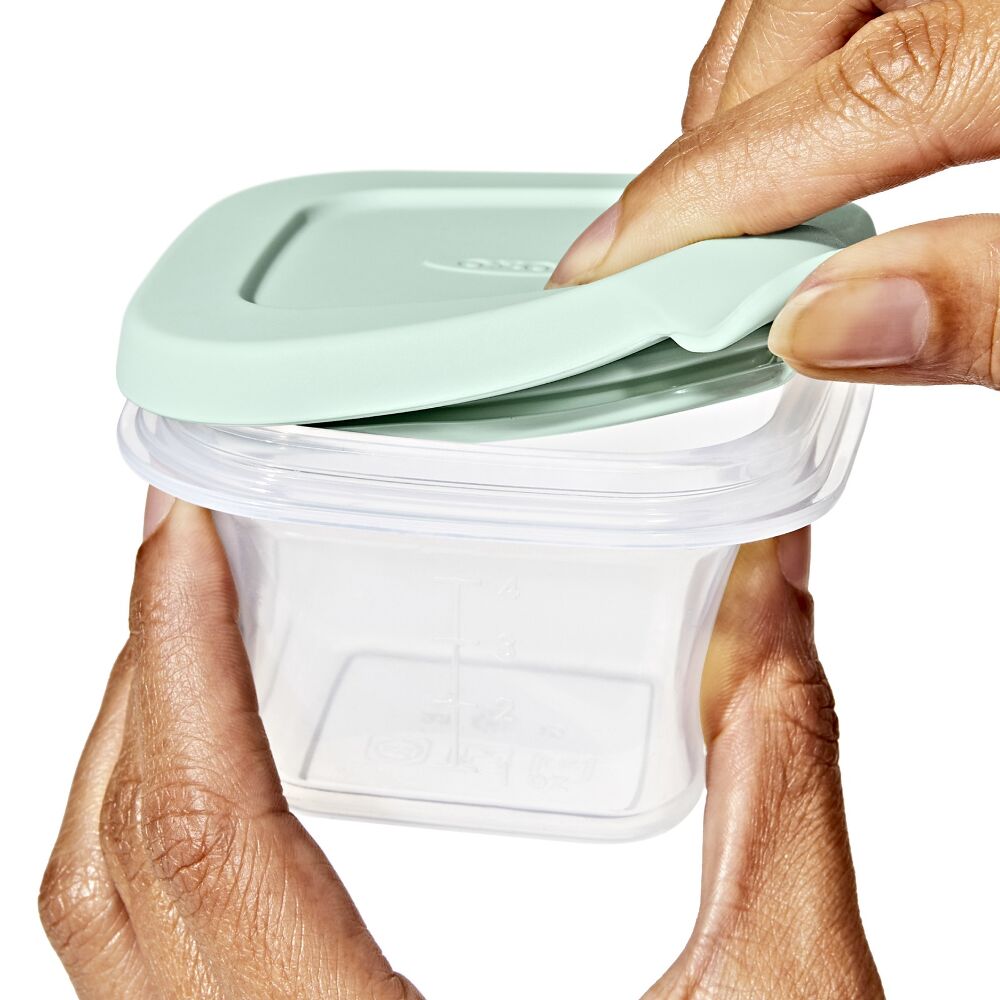 Silicone Baby Blocks Food Storage Containers (4 oz) - Opal K1
