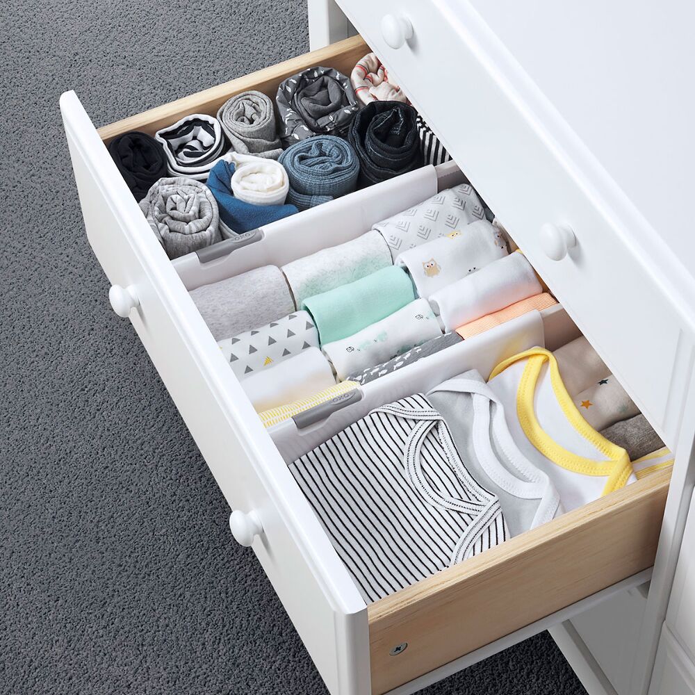 OXO TOT Expandable Dresser Drawer Divider - 4 Pack V8