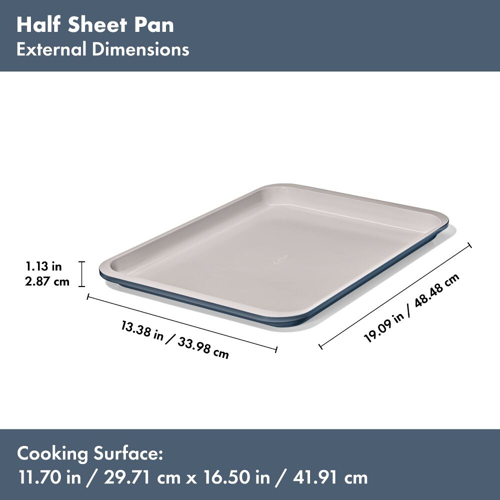 Non-Stick Pro Ceramic Coated Metal Bakeware Half Sheet Pan C4